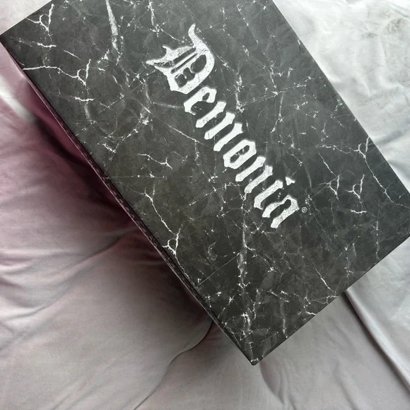 Demonia White Faux Fur Platform Boots - Picture 4 of 4